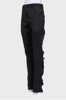 Black pants with tag