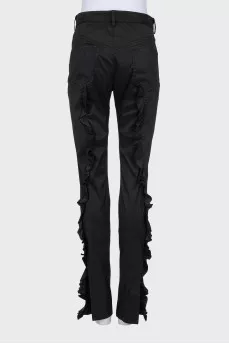 Black pants with tag