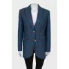 Blue checkered jacket