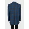 Blue checkered jacket
