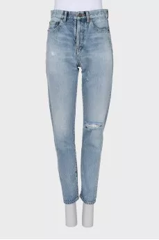Джинси straight fit на гудзиках