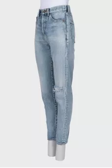 Джинси straight fit на гудзиках