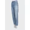 Straight fit high waist jeans