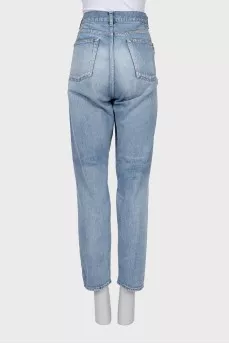 Straight fit high waist jeans
