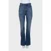 Blue straight fit jeans