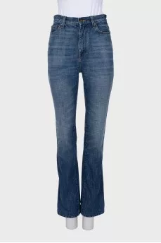 Синие джинсы straight fit