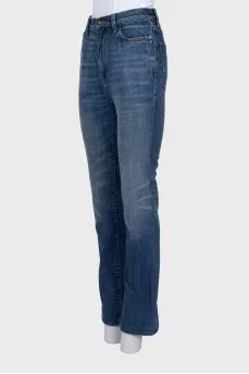 Синие джинсы straight fit