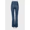 Blue straight fit jeans