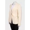 Wool jacket with button fastening