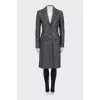 Fitted coat with buttons