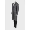 Fitted coat with buttons