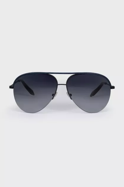 Blue aviator sunglasses