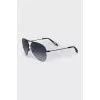 Blue aviator sunglasses