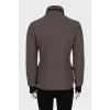 Reversible cashmere jacket