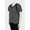 Wool and silk blouse
