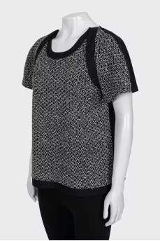 Wool and silk blouse