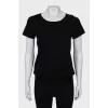 Black slim fit t-shirt