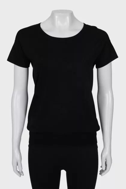 Black slim fit t-shirt