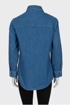 Blue denim shirt