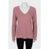 Pink straight cut pullover