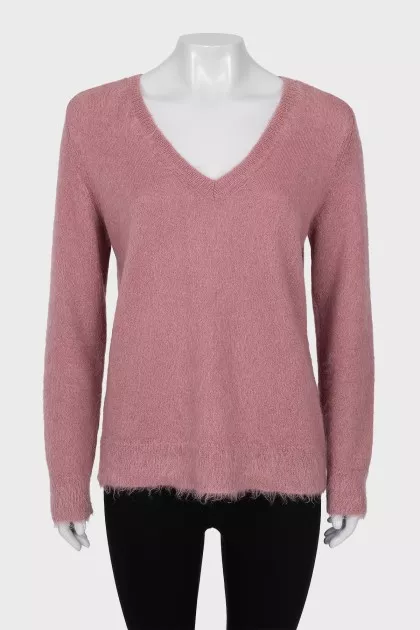 Pink straight cut pullover