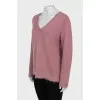 Pink straight cut pullover