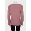 Pink straight cut pullover
