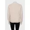 Beige straight cut pullover