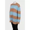 Oversized striped sweater