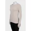 Beige fitted jumper