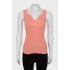 Orange T-shirt with brand logo