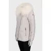 Fitted jacket with fur