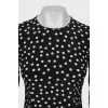 Fitted blouse in polka dot print