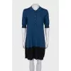 Blue dress with collar