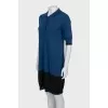 Blue dress with collar