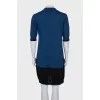 Blue dress with collar