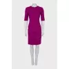 Fitted purple dress
