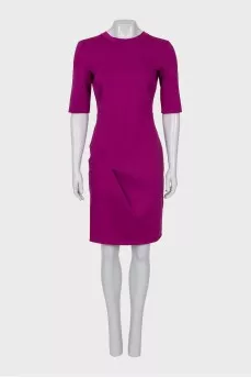 Fitted purple dress