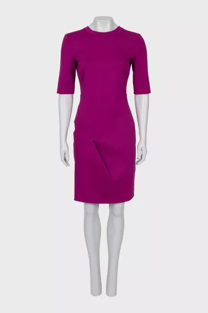 Fitted purple dress