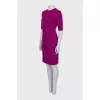 Fitted purple dress