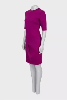 Fitted purple dress