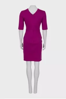 Fitted purple dress