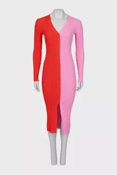 Two-tone bodycon dress