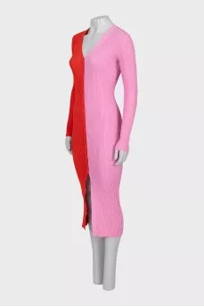 Two-tone bodycon dress