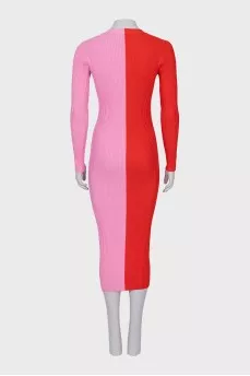 Two-tone bodycon dress