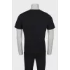 Men's black t-shirt with tag