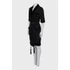 Wrap dress with belt