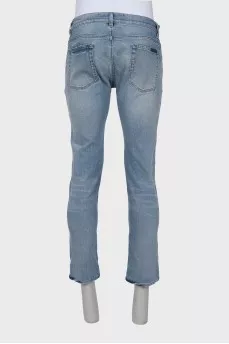 Мужские голубые джинсы straight fit