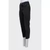 Straight leg jeans with a mid-rise