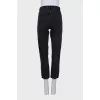 Straight leg jeans with a mid-rise